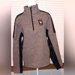 Spyder Pullover/Jacket Men’s Size S Gray & Black 1/4 Zip